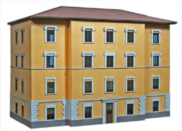 H0 I Gebäude BS Wohnhaus viergeschossig,  250x 130x 145mm, etc........................................................................................