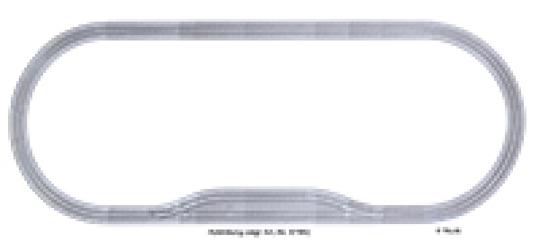 H0 Tramgleis Gleis Startset, 1gl., mit Ausweiche, Pflastersteine