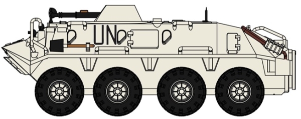 H0 mili DDR Einsatzfahrzeug UN Schützenpanzer SPW 60 PA, 4A, weiss, etc.............