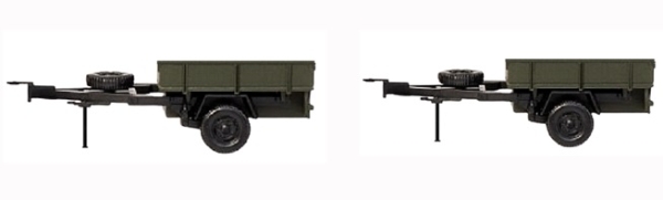 H0 mili Militärfahrzeuge D DDR NVA Hochpritsche- Set, neutral, St.2, 2A, grün, etc..................