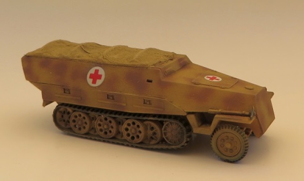 H0 mili D DW Sanitätspanzerwagen, SdKfz 251/ 8 Ausf.D, ohne Plane , etc.........................................................................................