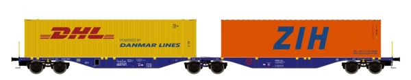 H0 D PRI Containertragwagen Sggmrss´90, 4A, Ep.VI, CBR, DHL, ZIH, etc..................