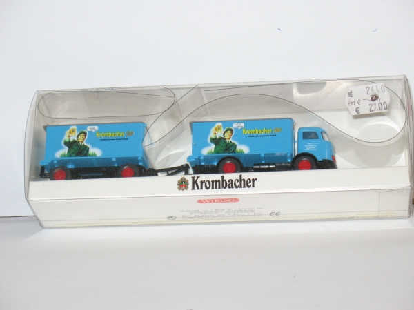 H0 LKW MB und Hänger " Krombacher Pils ", etc................................................................................................................