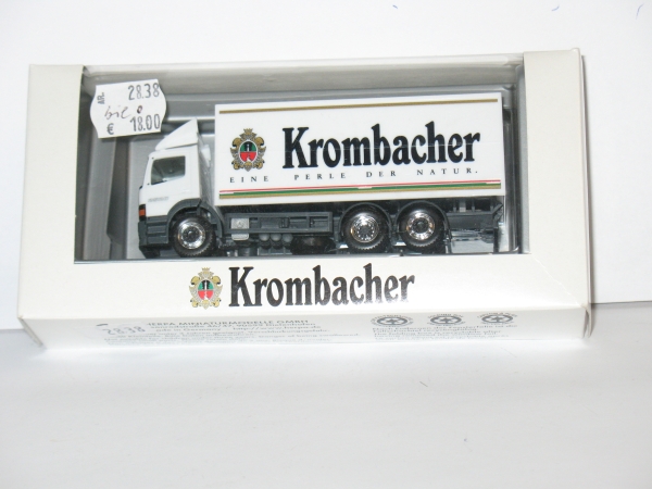 H0 LKW MB Atego mit Kühlaufsatz " Krombacher ", etc...................................................................................................