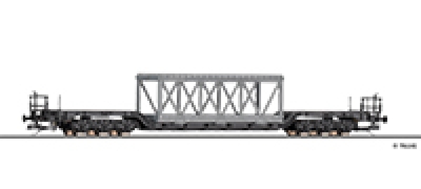 TT D DB Tiewfladewagen 6A Ep.IV beladen mit Tragwerk