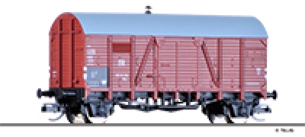 TT D DR Tiefladewagen 6A Ep.III beladen mit Dampfkessel