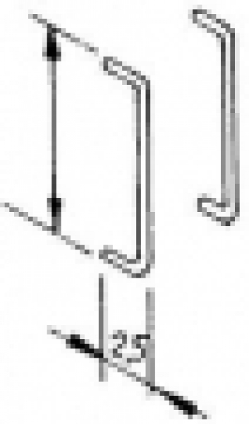 H0 Ersatzteil BS MS Griffstange 0,4mm 10x 13,2mm