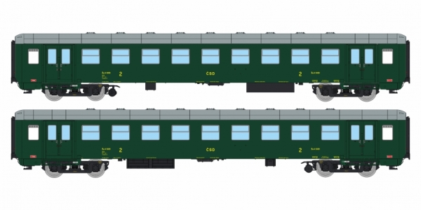 H0 CZ CSD Personenwagen Bai Praha, 4A, Ep.III, grün, L=267mm, etc.....................................