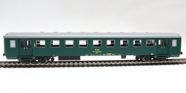 H0 CZ CSD Personenwagen Bai Jihlava 2, 4A, Ep.V, grün, L=267mm, etc.....................................