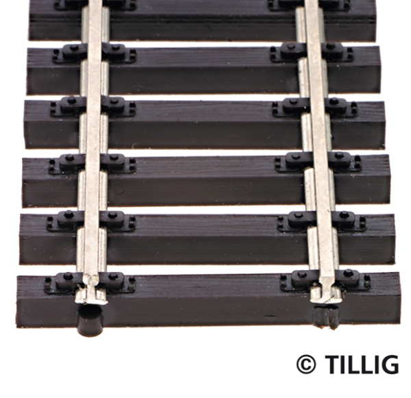 TT Modellgleis Holzschwellenflexgleis 664mm