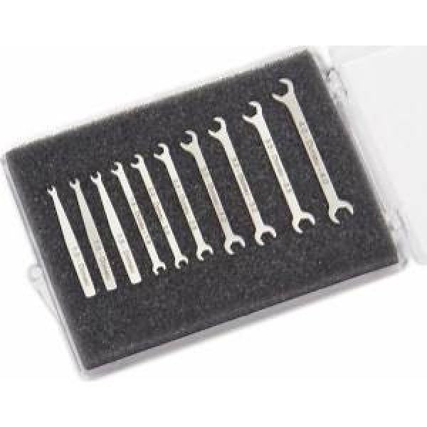 Micro Maulschlüssel- Set 10teilig 1- 4mm,  V2A, 1.0, 1.3, 1.5, 1.8, 2.0, 2.5, 3.0, 3.2, 3.5, 4.0, abgewinkelt, etc........................................................................