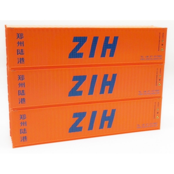 H0 Zurüstteile Container Set 40, " ZIH, St.3x