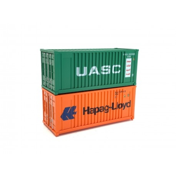 H0 Zurüstteile Container Set 20- 1, Hapag Lioyd, USA,   St.2