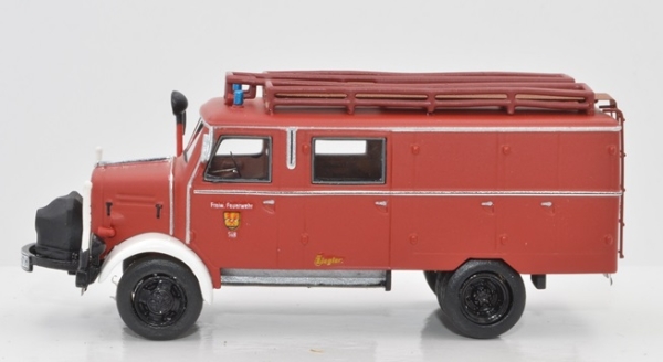 H0 D LKW Borgward Feuerwehr B 2500 A/ D LF 8 freiwillige Feuerwehr, Oberpfalz, Aufbau Ziegler, 2A,  Ep.III, etc...............