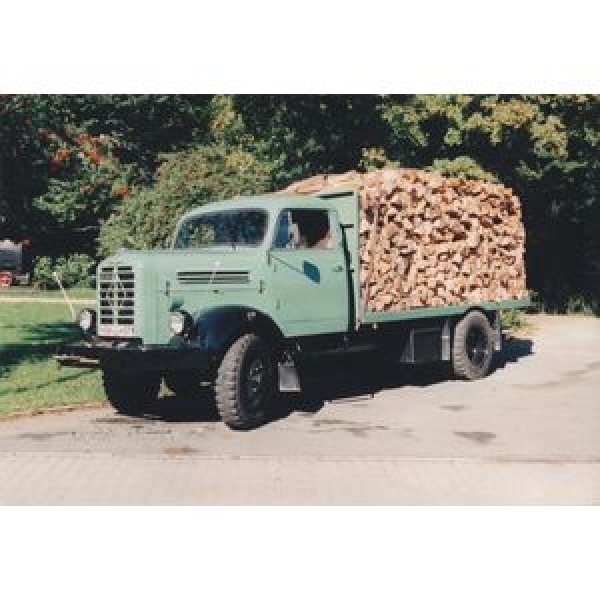 H0 D LKW Borgward B 4500 Holzlaster mit Schnittholz