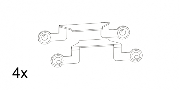 TT Ersatzteile leitfähige Platten für Drehgestelle, etc........................................................