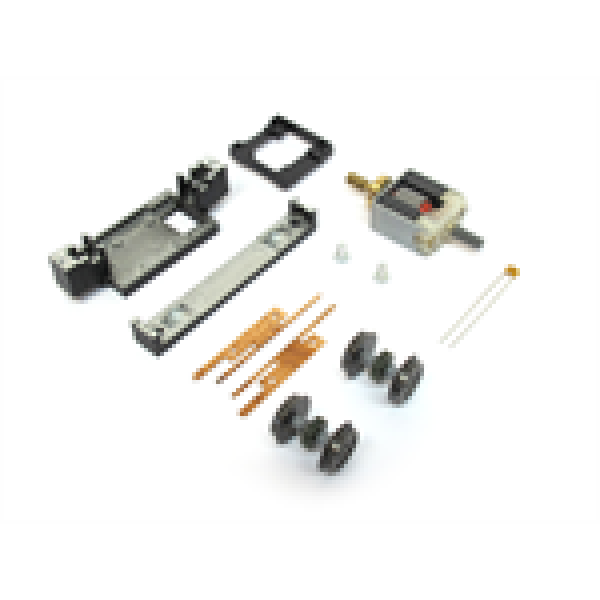 H0 Halling Ersatzteile KSW Antrieb, Teilesatz, auch Wiener- Modelle A, Motor 12V, kein Haftreifen, Achsstand 35mm, Rad- D= 10mm, etc................................