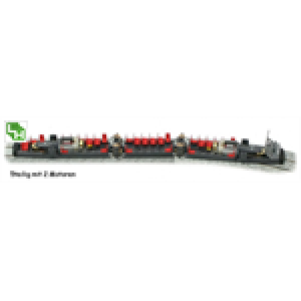 H0 Halling Ersatzteile Fahrwerk ULF Wien 5teilig, mit Antrieb, und Inneneinrichtung, fünfteilig, Motor 2, 12V, ein Haftreifenachse, voll verdrahtet, NEM 652, Raddurchmesser 8mm, etc..................... -