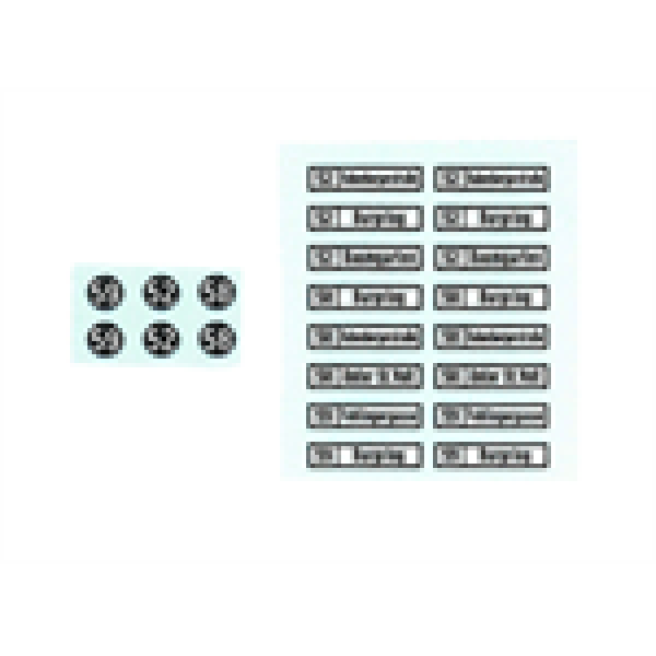 H0 Halling Decals Decals Decal für KSW Wien Triebwagen 20, rot, mit Zielschildern, Bogen 2, etc......