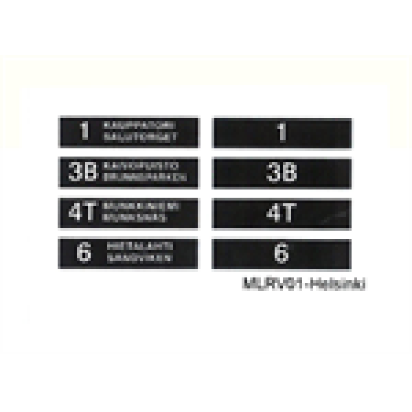 H0 Halling Decals Decals Decal für MLRV01 helsinki ( Transtech oy ), MLR- V01, Bogen 3, etc............