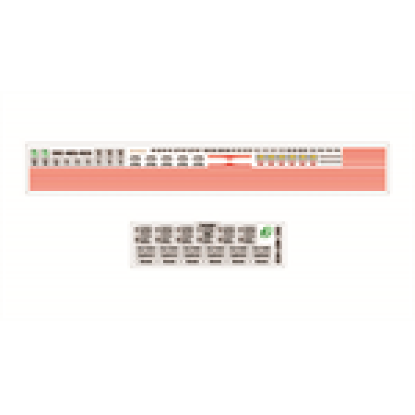 H0 Halling Decals Decals für neutrale Reko- Wagen Variante Rostock, Triebwagen 1x, Beiwagen 2x, etc.................