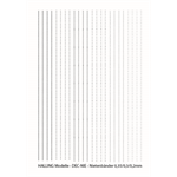 H0 Halling Decals Decals Nietenbänder , D= 0,35/ 0,3/ 0,2mm, L= je 8cm, etc...................