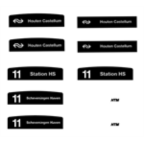 H0 Halling Decals Decals NL Decal für TW6000 Houten, Bogen 1, etc...........