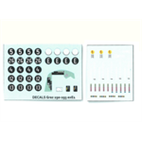 H0 Halling Decals Decals Decal für Graz " E1 ", Nr. 291- 292, Bogen 2, etc..........