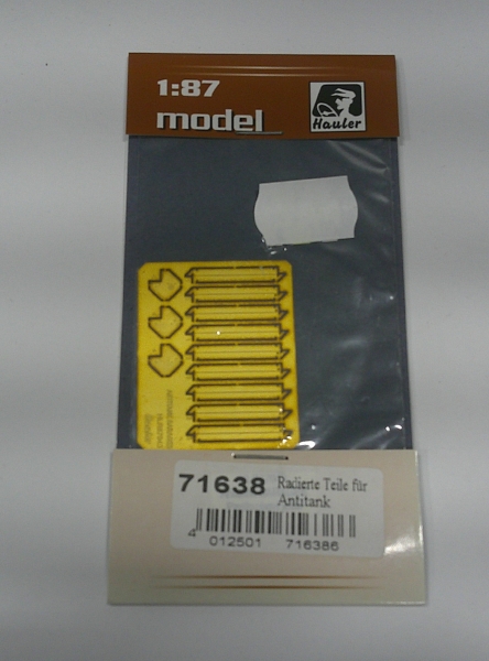 H0 mili BS Radierte Teile für Antitank, etc.....................................................