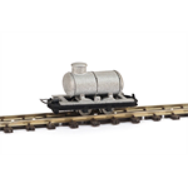 H0e Bahnfahrzeuge Güterwagen Loren mit ovalen Tankaufbau, silber- schwarz, 2A, etc.....................