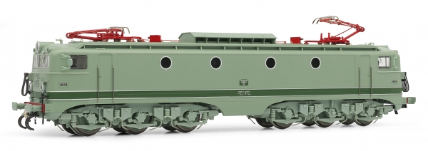 H0 E RENFE  Elektrolokomotive 276.128 , 6A, Ep.IV, hellgrün