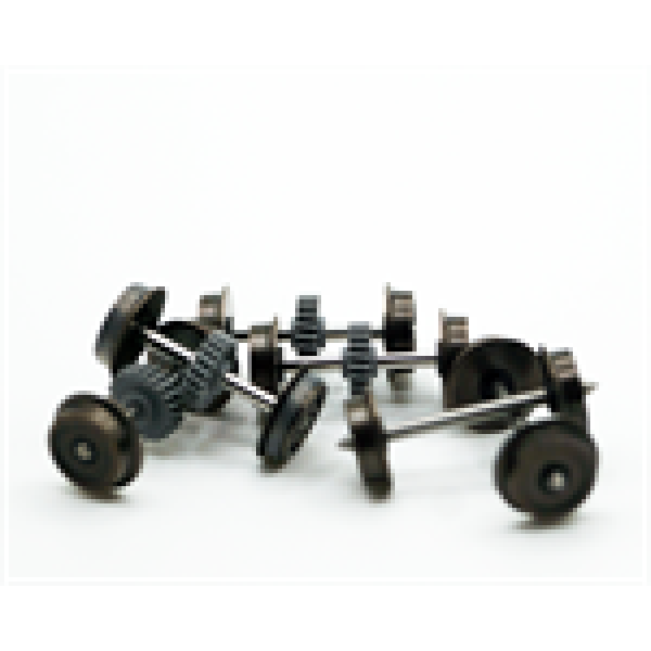 Halling Ersatzteile Antriebsachsen Set komplett, WU6 Spur H0, mit 7,6mm Vollräder, 1 Achse Haftreifen, mit Doppelspeichenrad, komplett, etc....................
