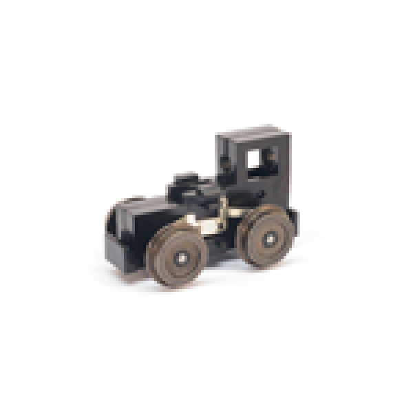 H0m Halling Ersatzteile Mitlauf- Drehgestell mit 16mm Achsstand, Vollradscheibe 9mm, kompl. mit Kontakten, etc..............