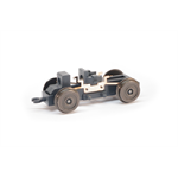 H0m Halling Ersatzteile Mitlauf- Drehgestell, Achsstand 28,7mm, Vollradscheibe Rad- D= 10mm, mit Kontakten, etc................................