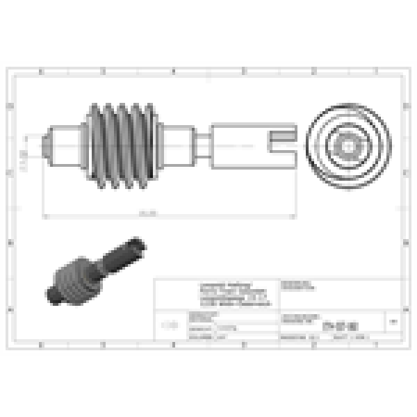 Halling Ersatzteile Schneckensatz komplett mit Achse, Lagerbuchsen 2, Schnecke 5, 6mm, Belagsscheiben, etc...........................