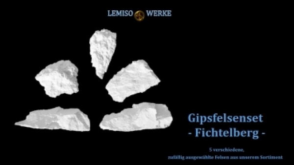 H0 Landschaftsgestaltung Gipsfelsenset, Teile 5, " Fichtelberg "