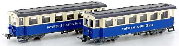 H0e D PRI  Zugspitzbahn- Personenwagen Set. 2x,  4A,  Ep.II, 9mm etc......