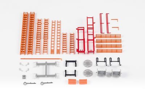 H0 Ersatzteile Anhänger Set Schlauchhaspel, Schiebeleitern, Einreißhaken, Steckleitern, Klappleitern, etc.......