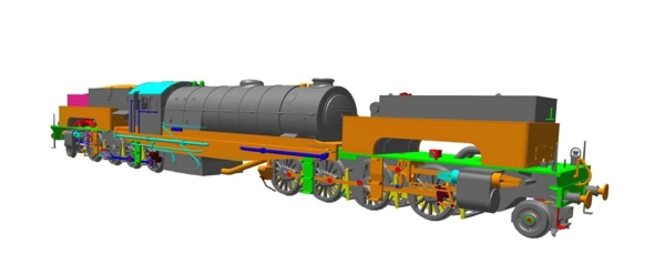 H0 GB Dampflokomotive Class U1 Garrat BR, Ep.III, R=3, R=420mm, No 69999, etc....................................................................