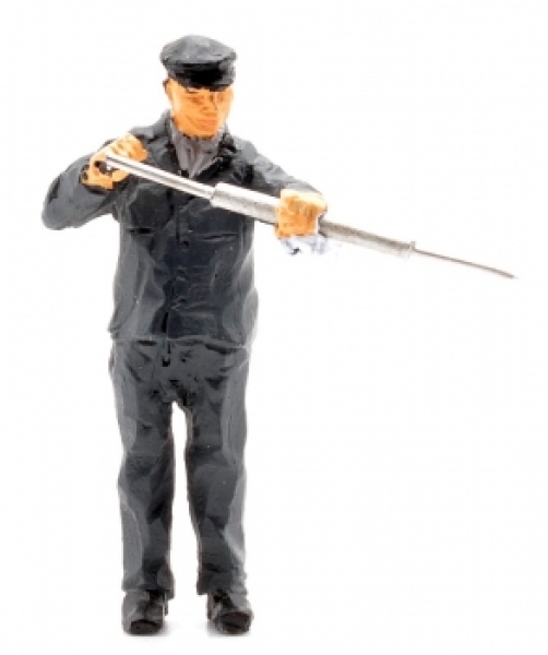 0 Figur WM Eisenbahner beim Lok abölen, H=40mm, etc.............................................................................