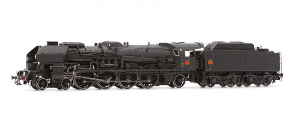 H0 F SNCF Dampflokomotive 241 P mit Tender  34P, Ep.III