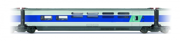H0 F SNCF Mittelwagen TGV sud-Est, Bar,  2A, Ep.6, blau- grau metalic,