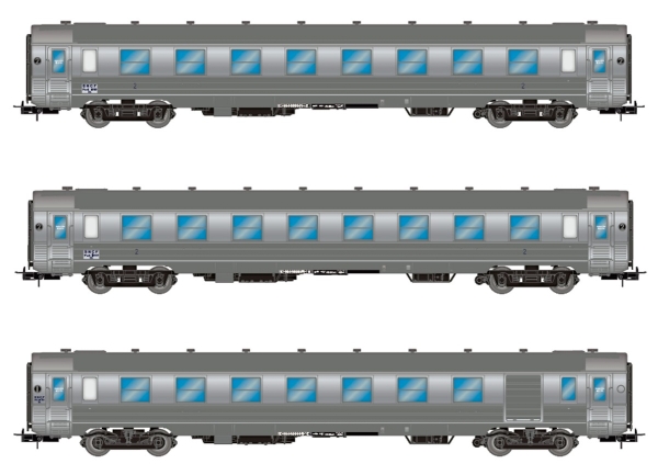 H0 F SNCF Reisezugwagen Set 3x, DEV, kurz, 4A, Ep.III, etc.......................