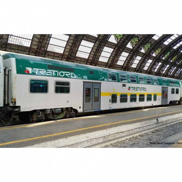 H0 I FS Doppelstockreisezugwagen Set, 2teilig, Trenord,  4A, Ep.VI, L=608mm,  " Vivalto ", etc.................................