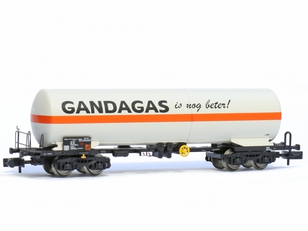 N B SNCB Gaskesselwagen 4A, Ep.V- VI, weiß, " GANDAGASD ", etc......................