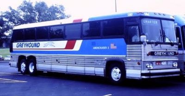 H0 USA LKW Reisebus 1984 MCI MC- 9, Greyhound Americruiser, etc..........