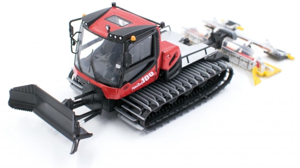 1: 43 Seilbahnen PistenBully 100, Metall L=20cm, B=9cm, H=6cm, bewegliche Teile Raupen, Räumschild, Loipenspurgerät, etc................................................