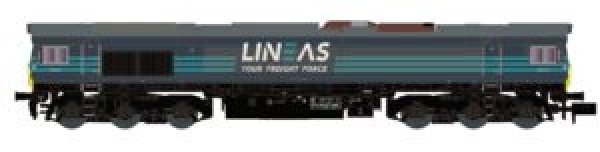 N B SNCB Diesellokomotive Class 66, Ep.VI " LINEAS ", 6A, Ep.VI, R= 2= 228mm, etc..........................................................
