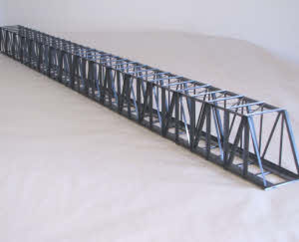 H0 K 144 Kastenbrücke gerade, schräg, grau,  144x 7,5x 10cm, etc...........................................................................