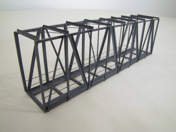 KT 23 R 2 Kastenbrücke gerade, 22,8x 8x 7cm, 2gleisig, grau, etc.....................................................